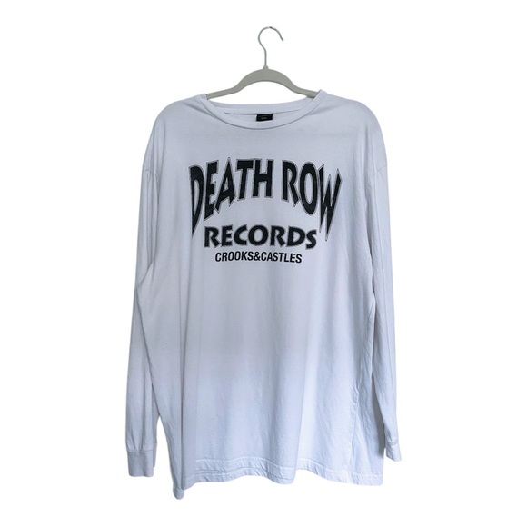 Crooks & Castles Other - Crooks & Castles White Long Sleeve Death Row Records 100% Cotton Graphic Tee